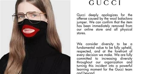 gucci twitter apology|gucci black face sweater.